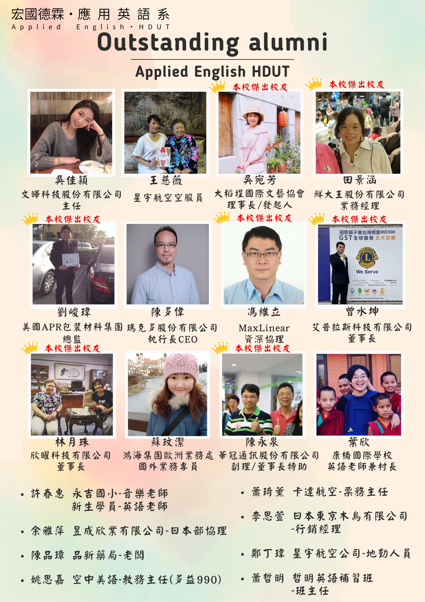優秀校友
